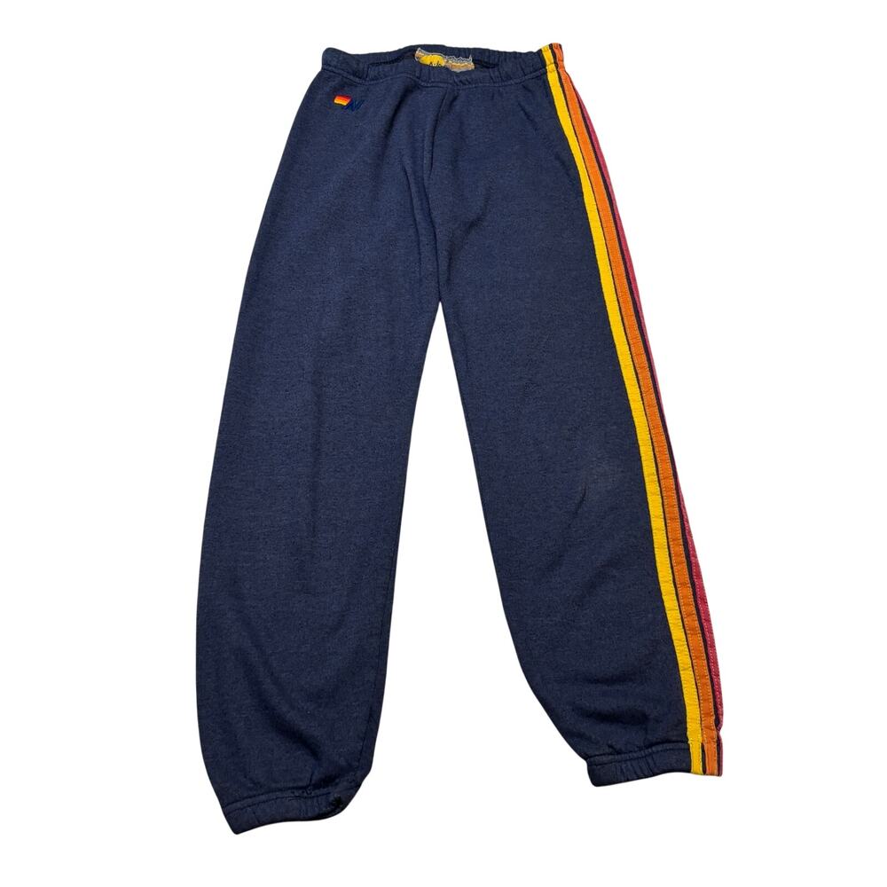 Aviator Nation 5 Stripe Sweatpants Joggers Loungewear Minimalistic Women's S